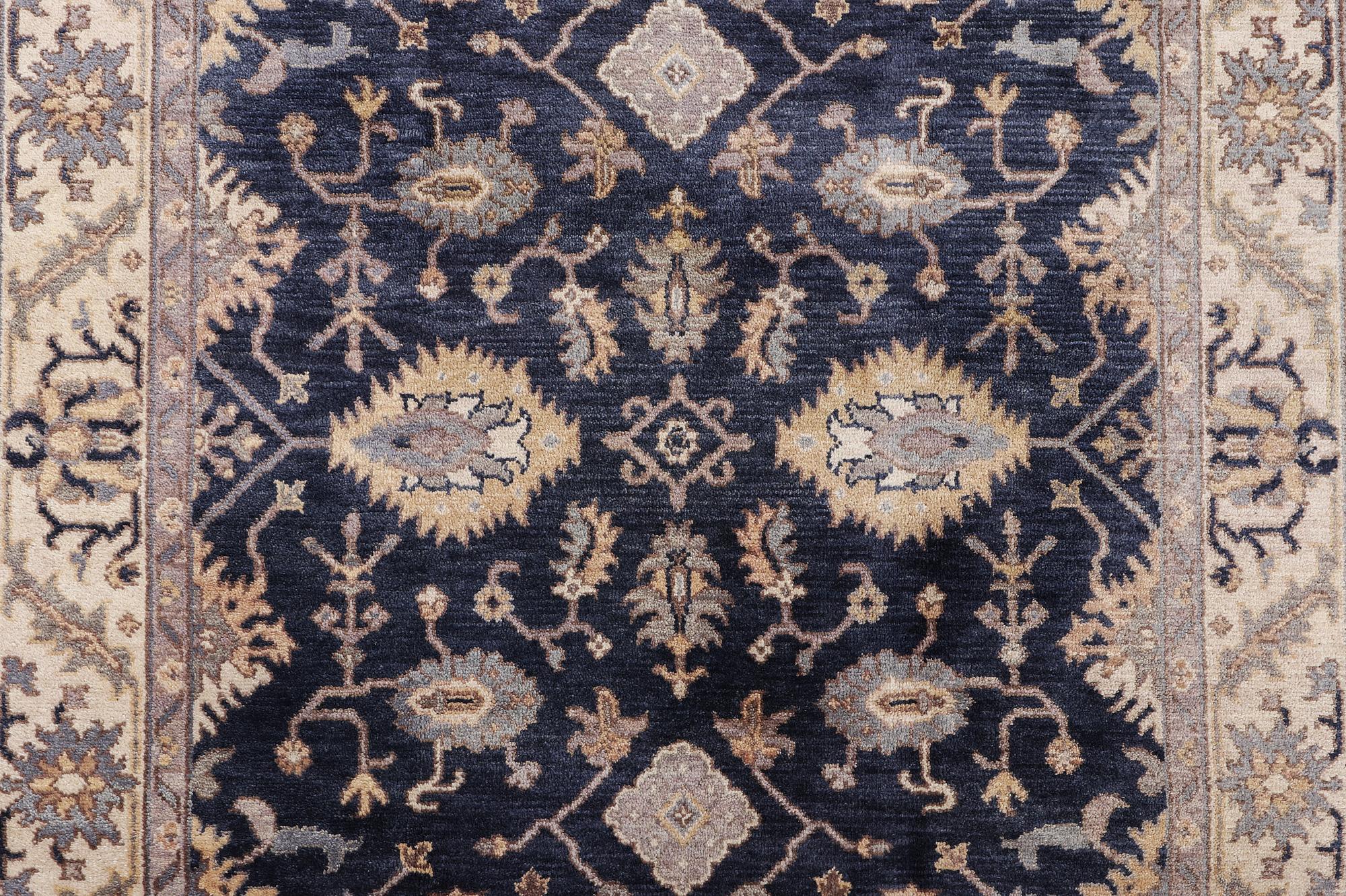 An oriental carpet of Mamluk design, c. 300 x 245 cm.