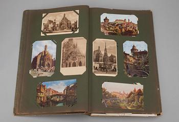 ALBUM MED CA 130 ST POSTKORT, 1900-talets början.