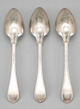 ALLIANSSKEDAR, 3 silver, Gustaf Folcker, Stockholm, 1841. Totalvikt ca 132 gram.