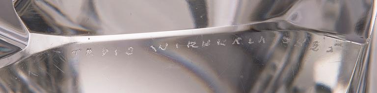 A 1950's 'Iceberg' vase signed Tapio Wirkkala, 3825.