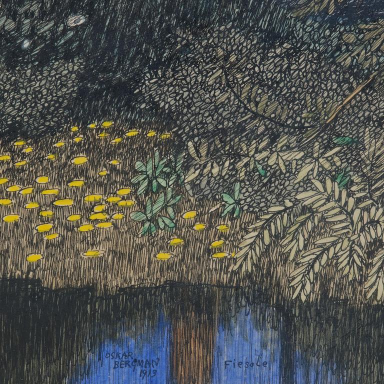 Oskar Bergman, Grove in Fiesole, Italy.