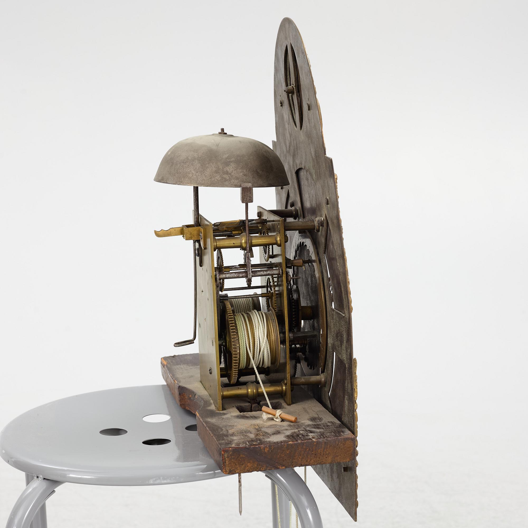 Longcase clock, circa 1800, signed Coleman & Co, Falkirk.