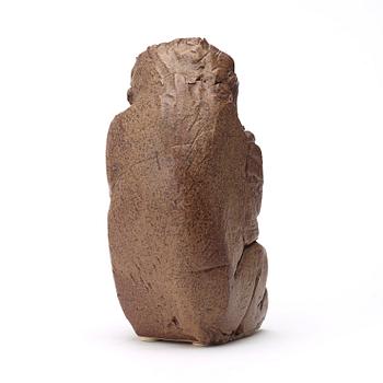 Michael Schilkin, a stoneware sculpture of a monkey, Arabia, Finland ca 1960.