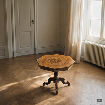 Pillar table, circa 1900.