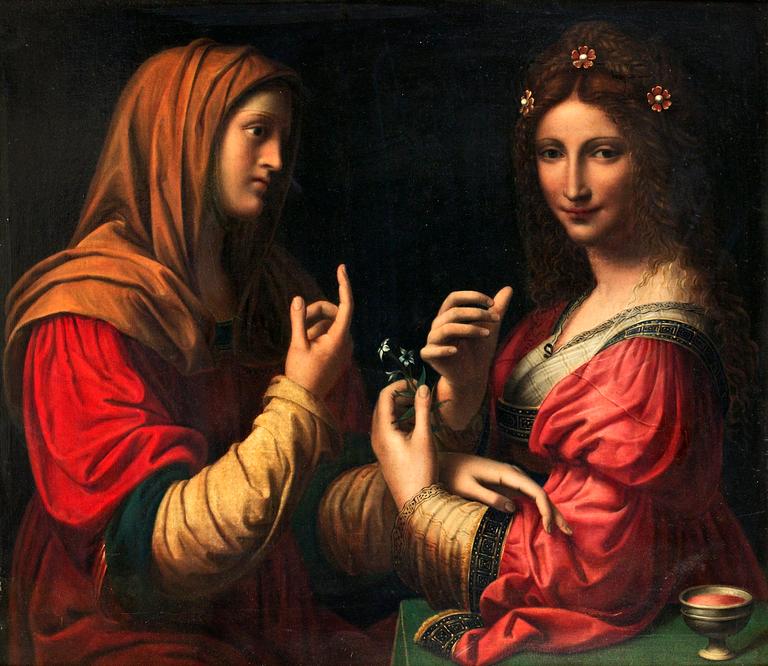 Bernardino Luini Hans art, Dygden och fåfängan.