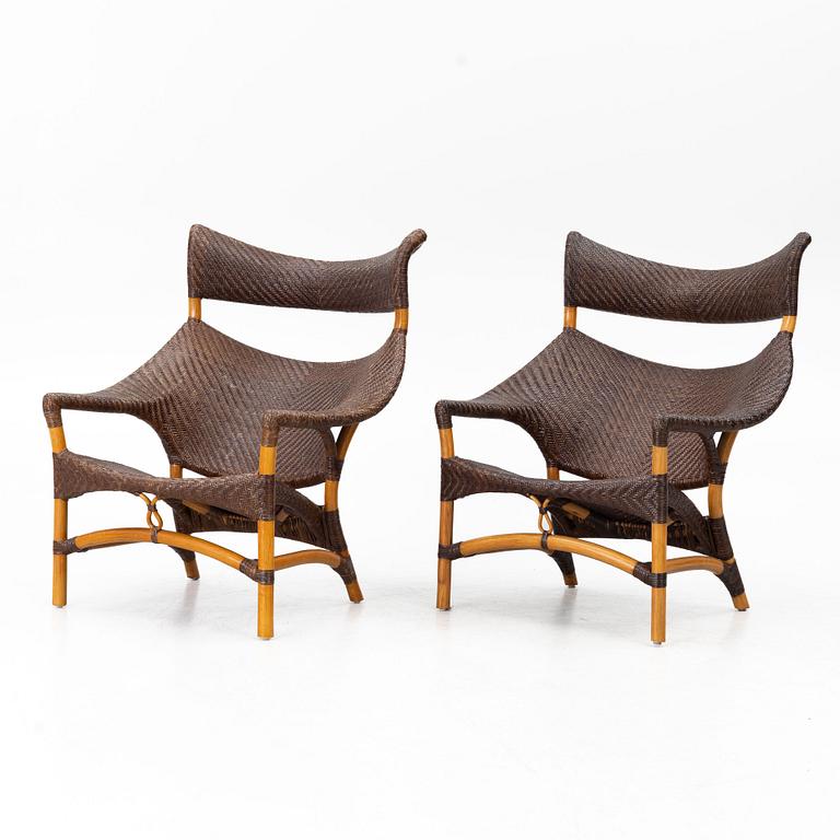 Yuzuru Yamakawa, A pair of 'CL-261' armchairs, Yamakawa Rattan Japan Inc, 2000s.