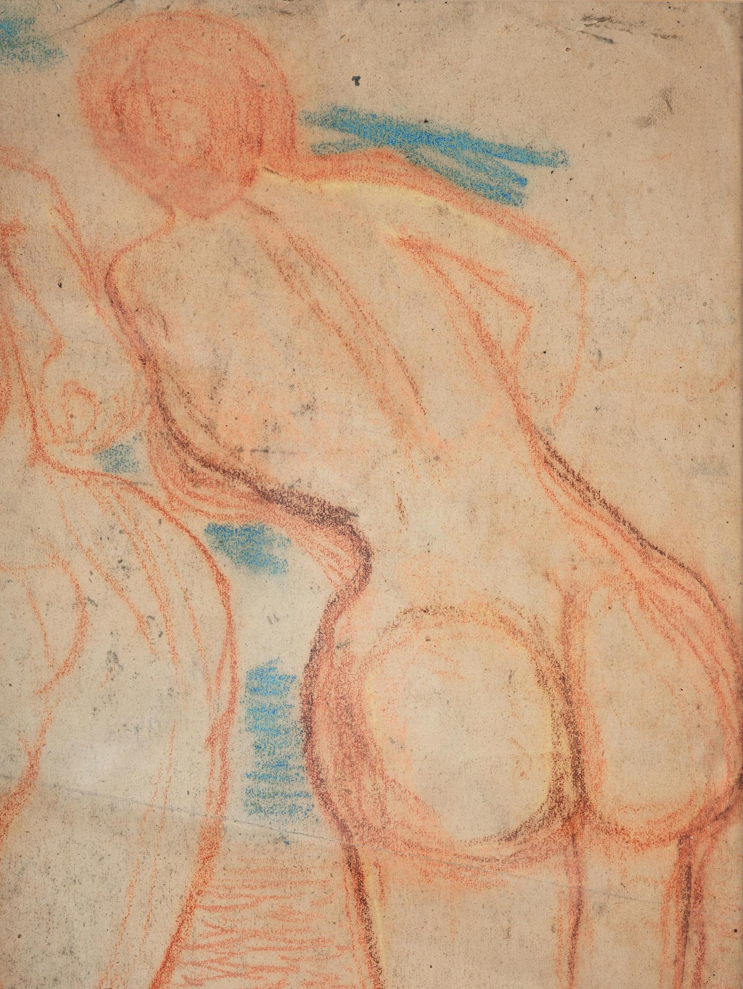 Carl Fredrik Hill, Nude study/Landscape.