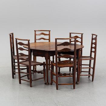 Matgrupp, 7 delar, England, 1800-tal-tidigt 1900-tal.