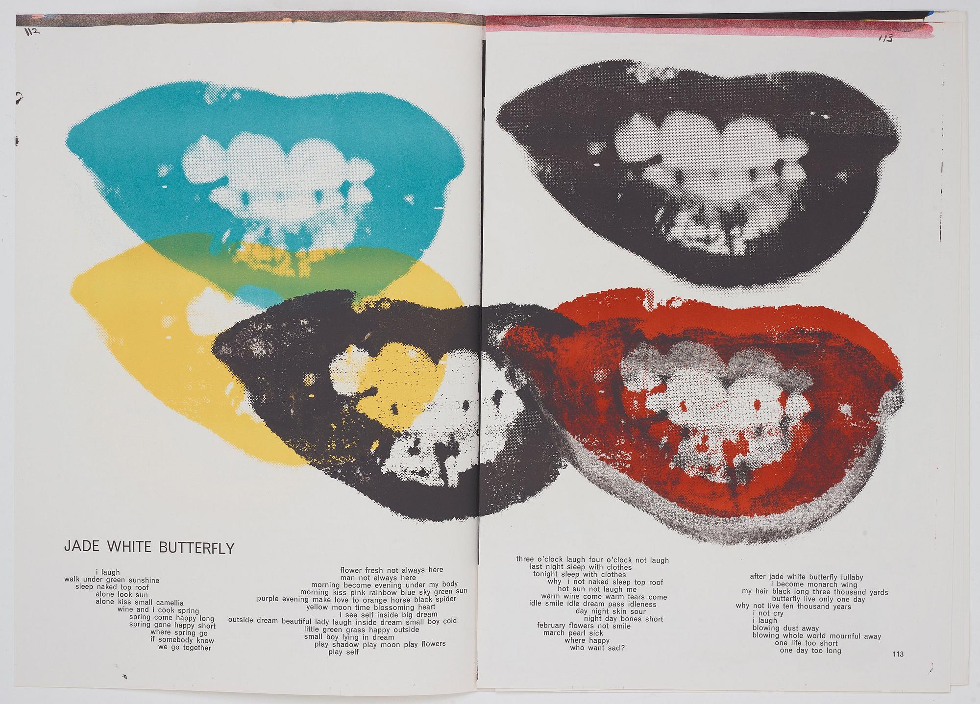 Bok med 62 litografier av bland andra: Pierre Alechinsky, Karel Appel, "One Cent Life".