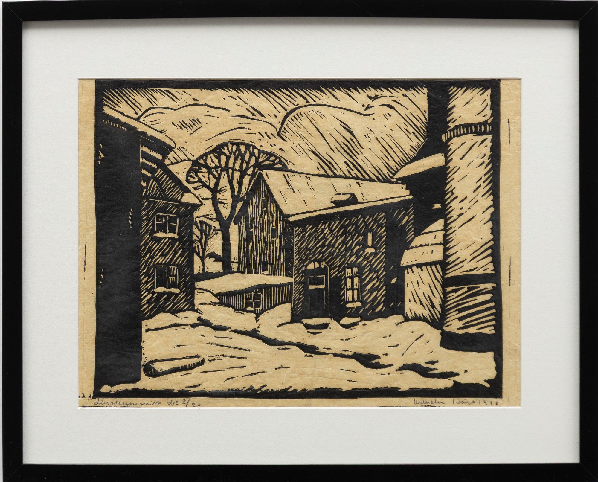 Wilhelm Kåge, Four linoleum cuts.