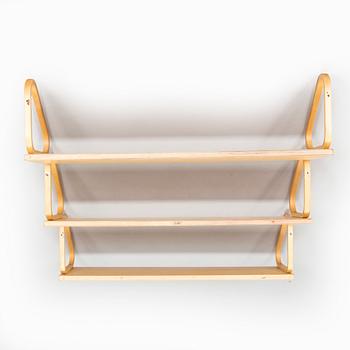 Alvar Aalto, set of three 1970s wall shelves '112 A' for Artek.