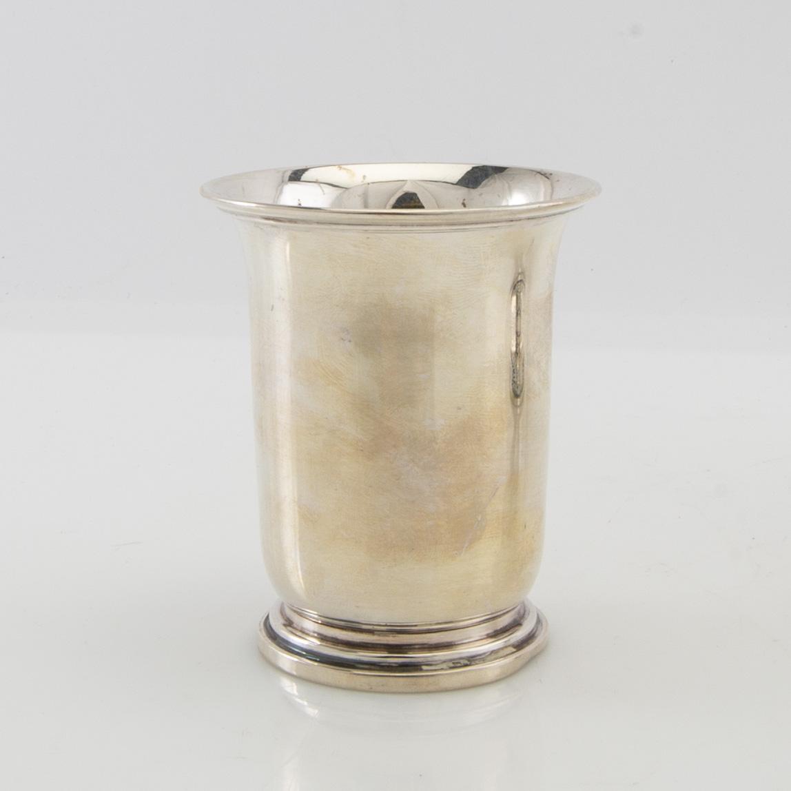 Vase and bowl on foot Silver Heimbürger Denmark 1933 and 1947.