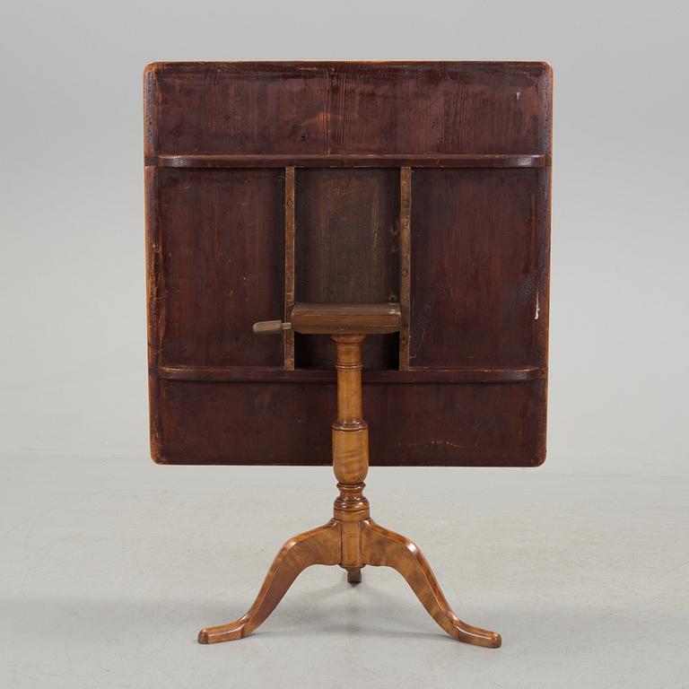 A 19th century folding table.