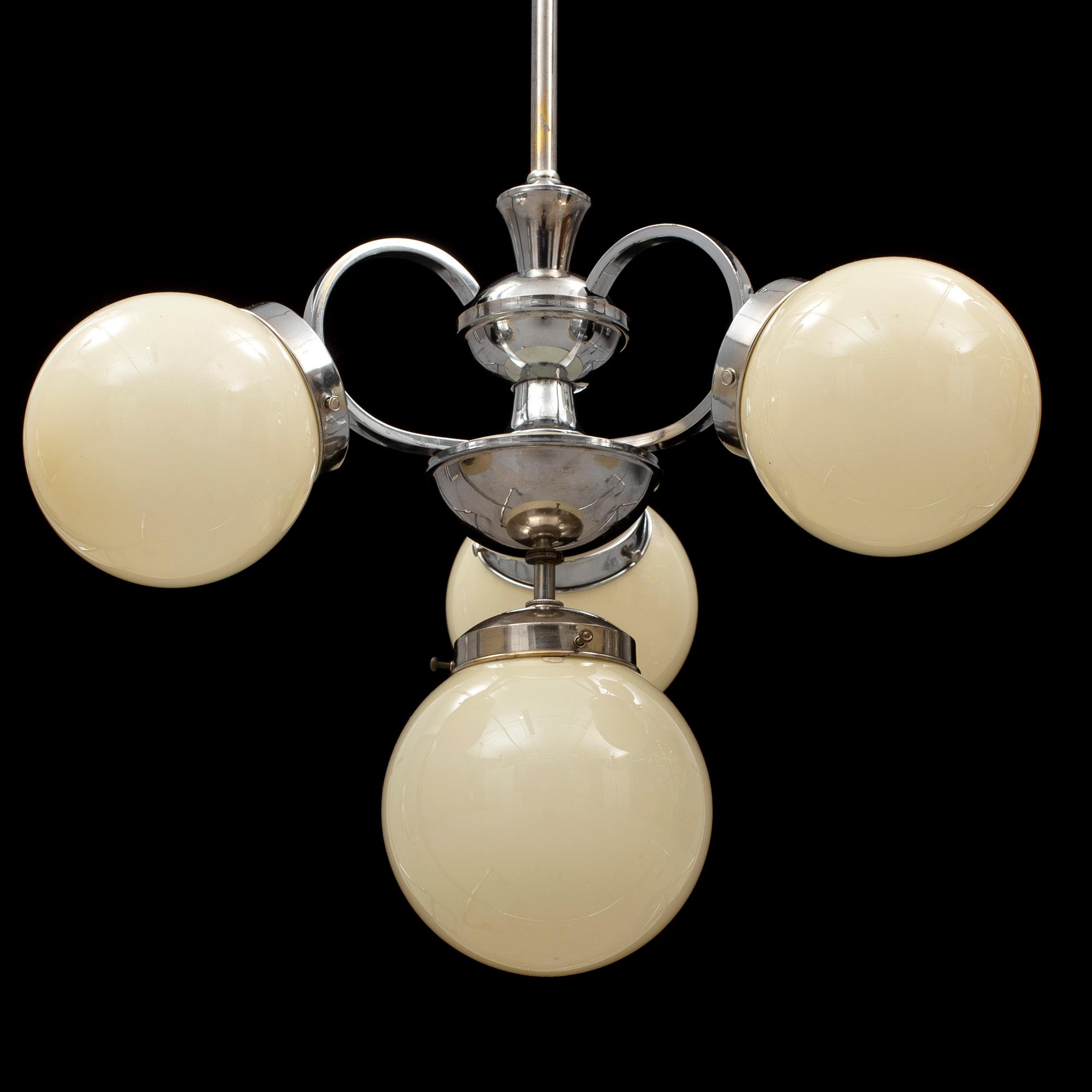 An Art Deco ceiling light 1930's.