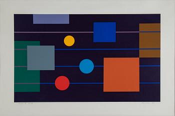 KG NILSON, lithograph in colours, 1985, signed 18/170.