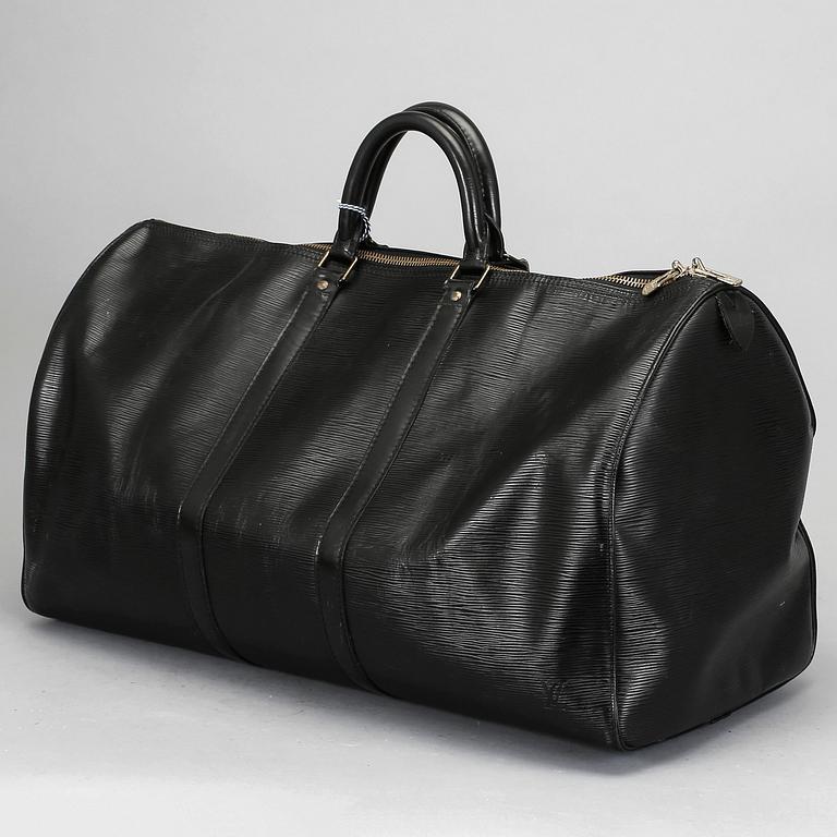 VÄSKA, "Keepall 55 Epi Black", Louis Vuitton, 1989.