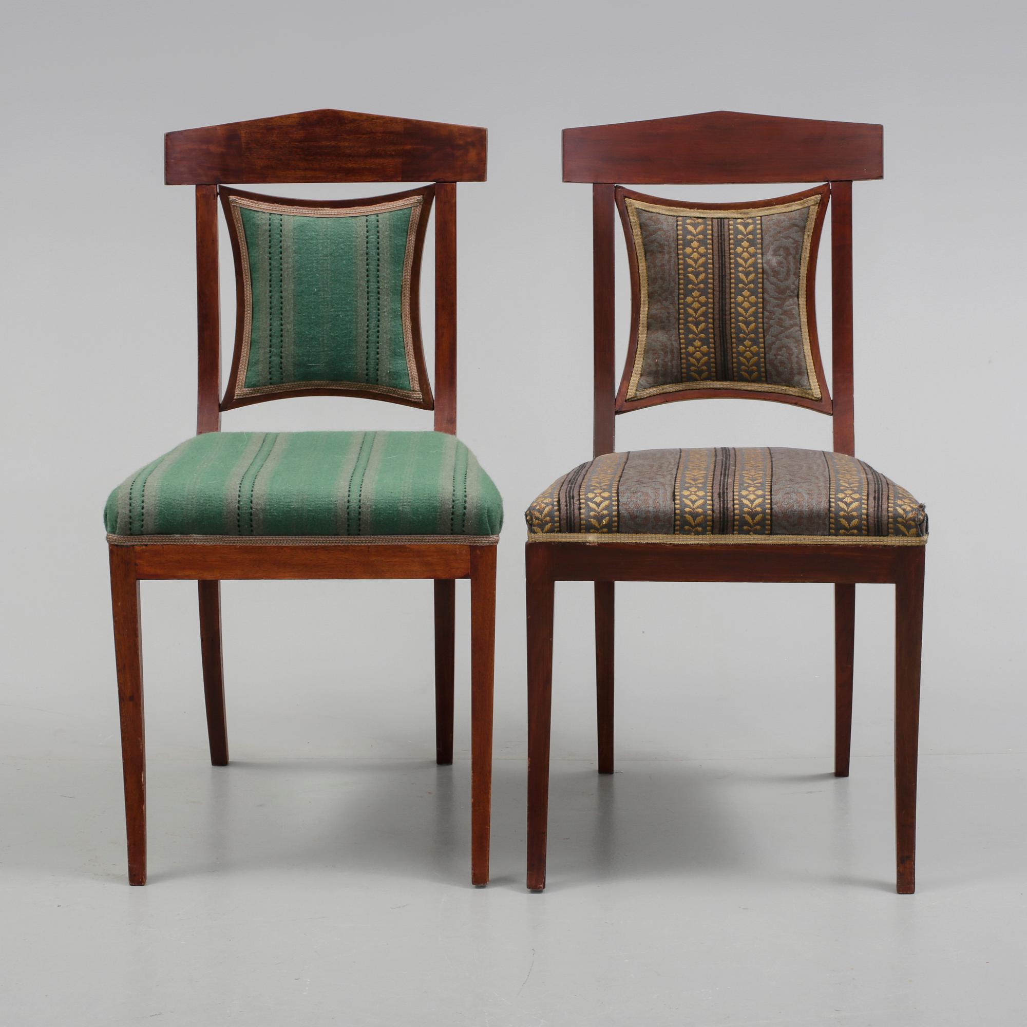 STOLAR, 6 st, senempire, 1800-talets tredje kvartal.