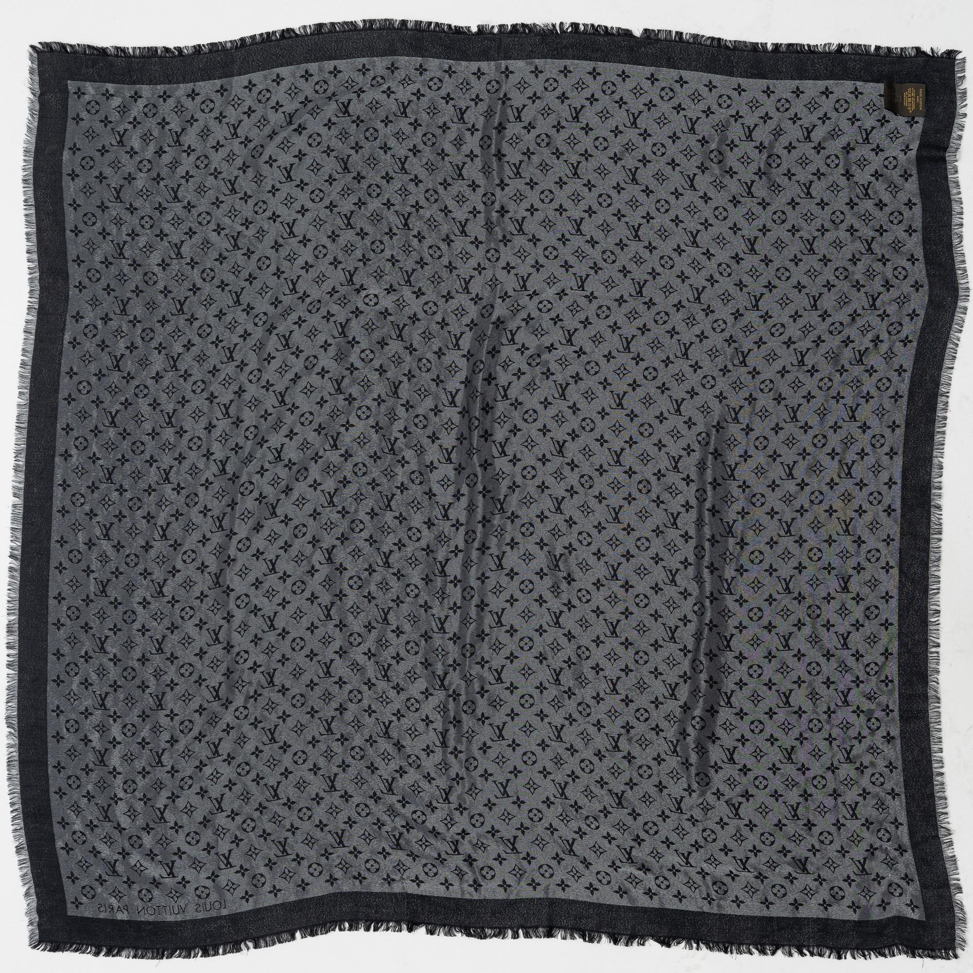 Louis Vuitton, a silk mix shawl.