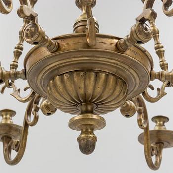 Chandelier, Baroque style, circa 1900.