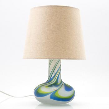 Göran Wärff, bordslampa, glas, Kosta, signerad.