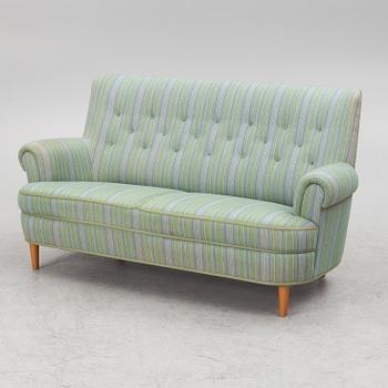 Carl Malmsten, sofa, "Hemmakväll", OH Sjögren, late 20th century.