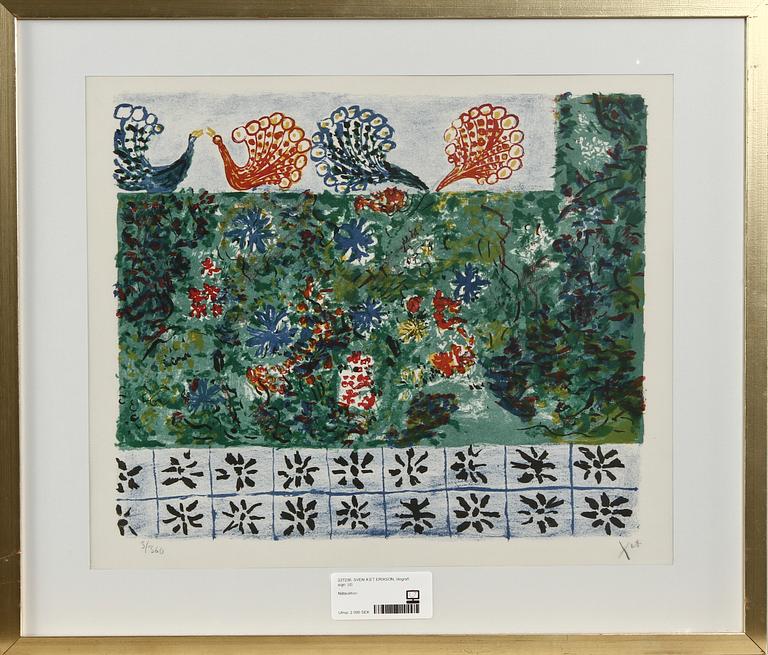 SVEN X:ET ERIXSON, färglitografi, sign o numr 3/360.