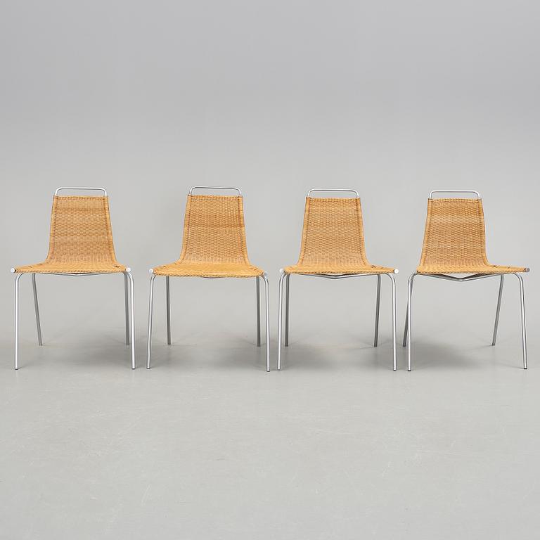 STOLAR, 4 st, Poul Kjaerholm, "PK-1" för E Kold Christensen, Danmark.