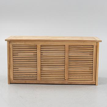 A 'Papaya' teak storage box, Brafab, 21st century.