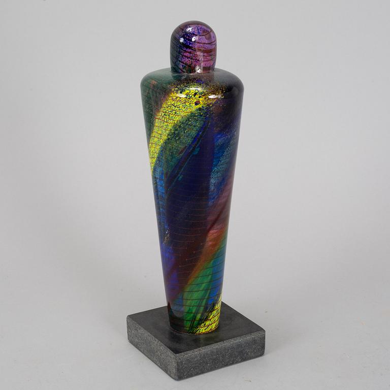 BERTIL VALLIEN, a glass sculpture, Atelier, Kosta Boda, signed.