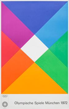 5 POSTERS, "Olympische Spiele München 1972", Victor Vasarely among others.
