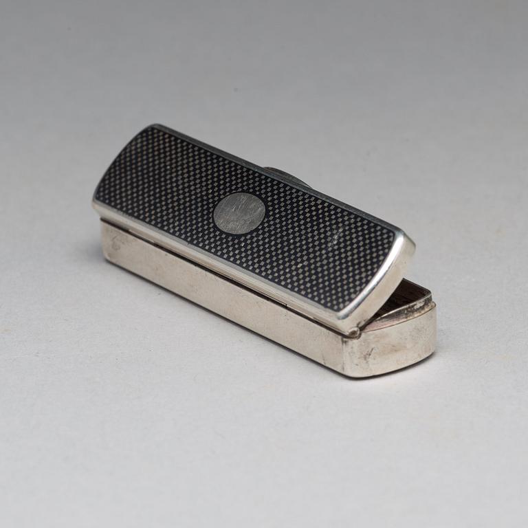 Dosor, 3 st, silver, en Moskva 1861, två stycken Holland, sannolikt 1800.tal.