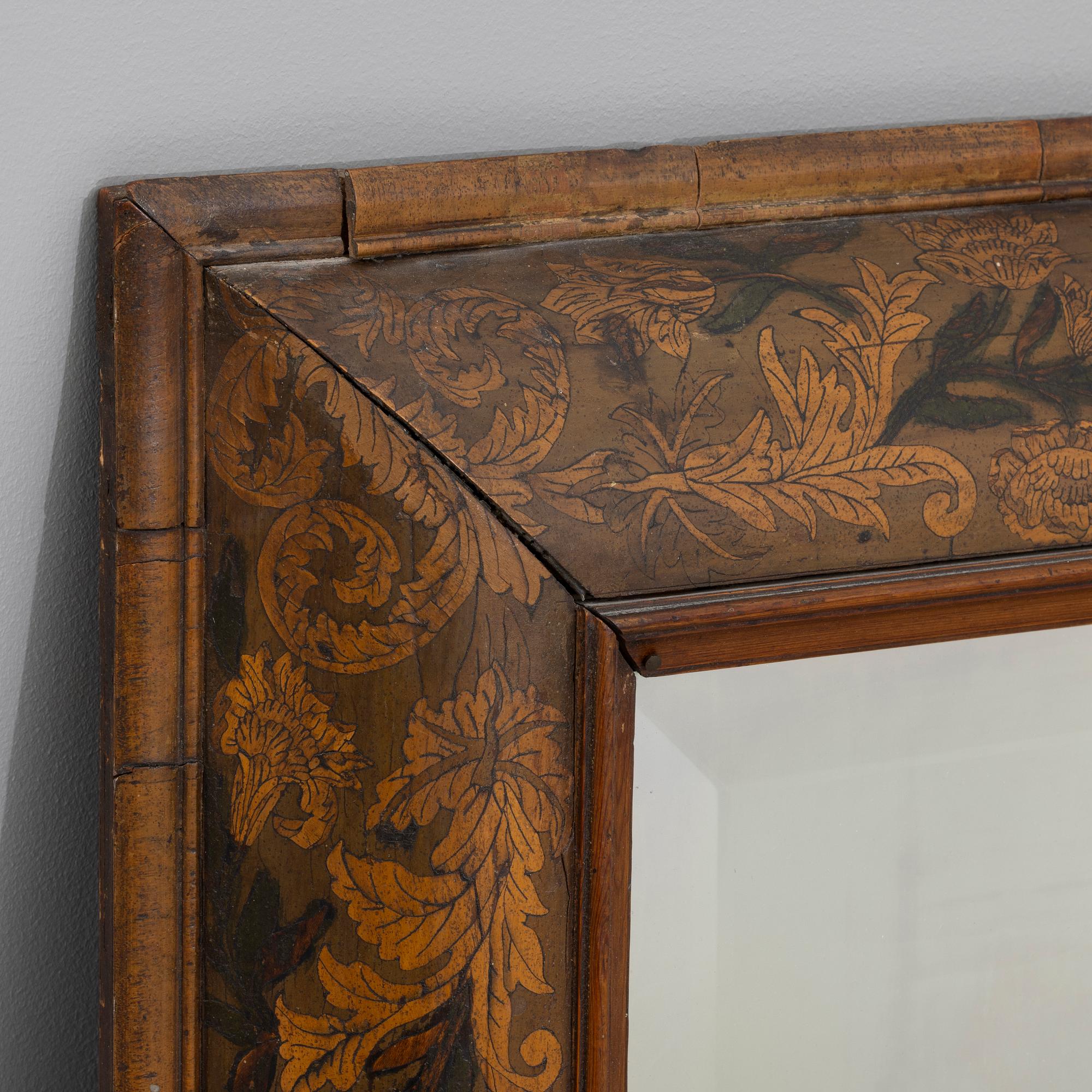 Mirror, Baroque, probably Dutch, 17th/18th century.