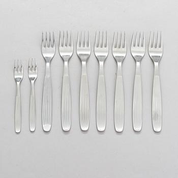 Kaj Franck, 23-piece 'Scandia' cutlery in stainless steel for Hackman Sorsakoski.