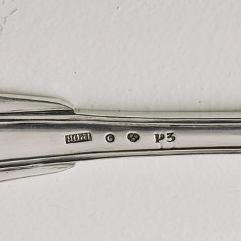 Pehr Olof Bäckström, tårtspade, silver, Gävle 1821.