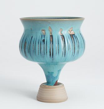 A Wilhelm Kåge 'Farsta spirea' stoneware vase, Gustavsberg studio 1957.