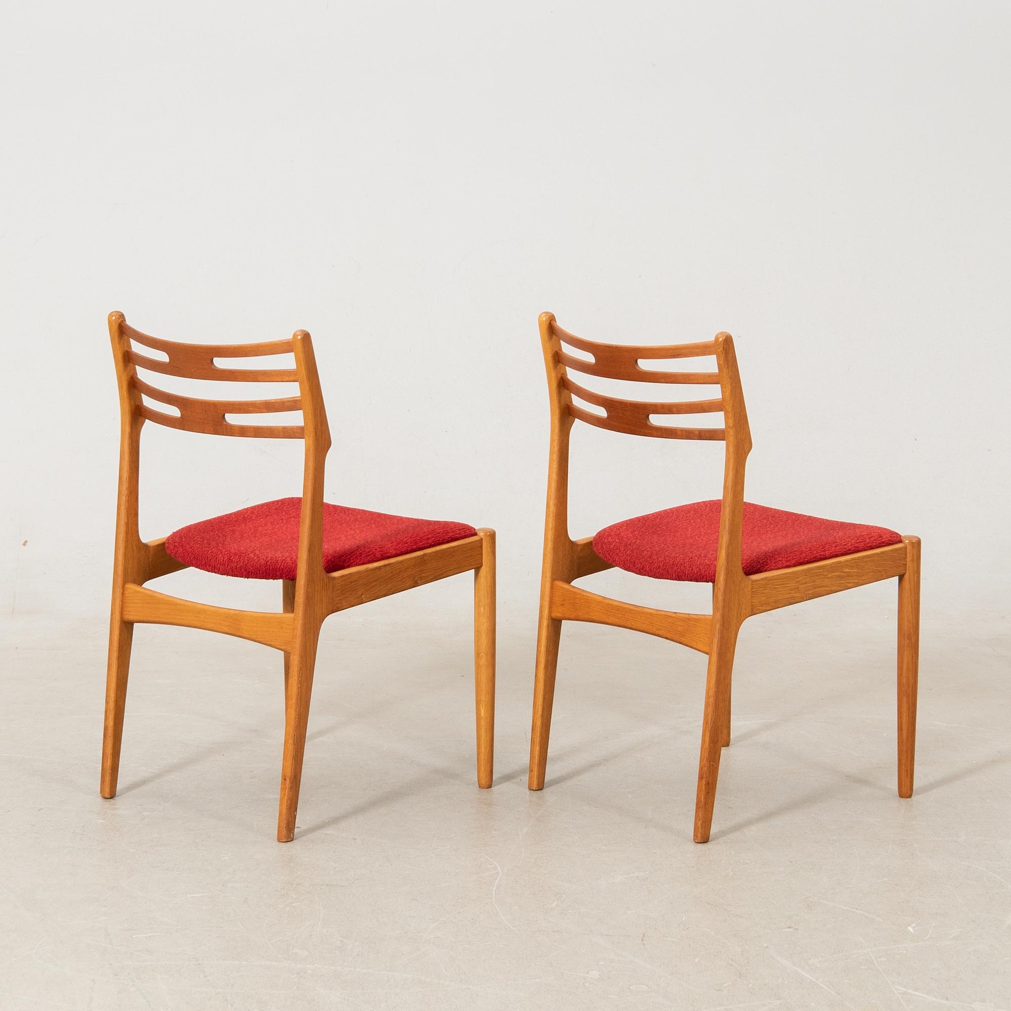 Chairs 3 pcs likely "101" Johannes Andersen for Vamo, Denmark, 1950s/1960s.