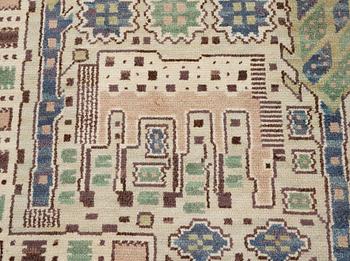 Märta Måås-Fjetterström, A carpet, "Hästhagen", knotted pile, ca 346 x 218,5-220 cm, signed AB MMF.
