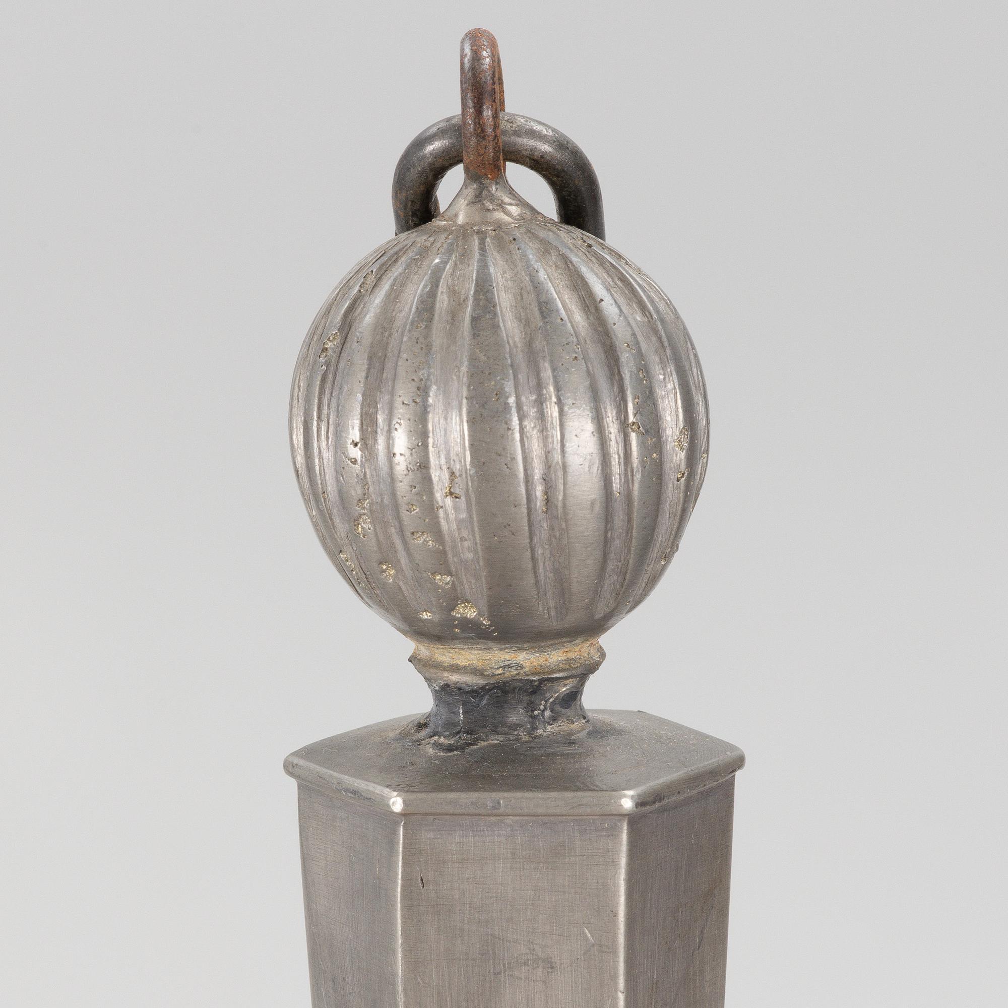 A Swedish Grace pewter chandelier, Sweden, 1920's.