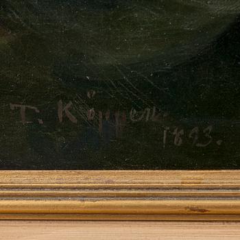 THEODOR KÖPPEN, oil on canvas, signed T. Köppen and dated 1893.