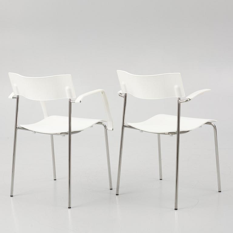 Johannes Foersom & Peter Hiort-Lorenzen, a set of six 'Campus' chairs, Lammhults, after 1992.