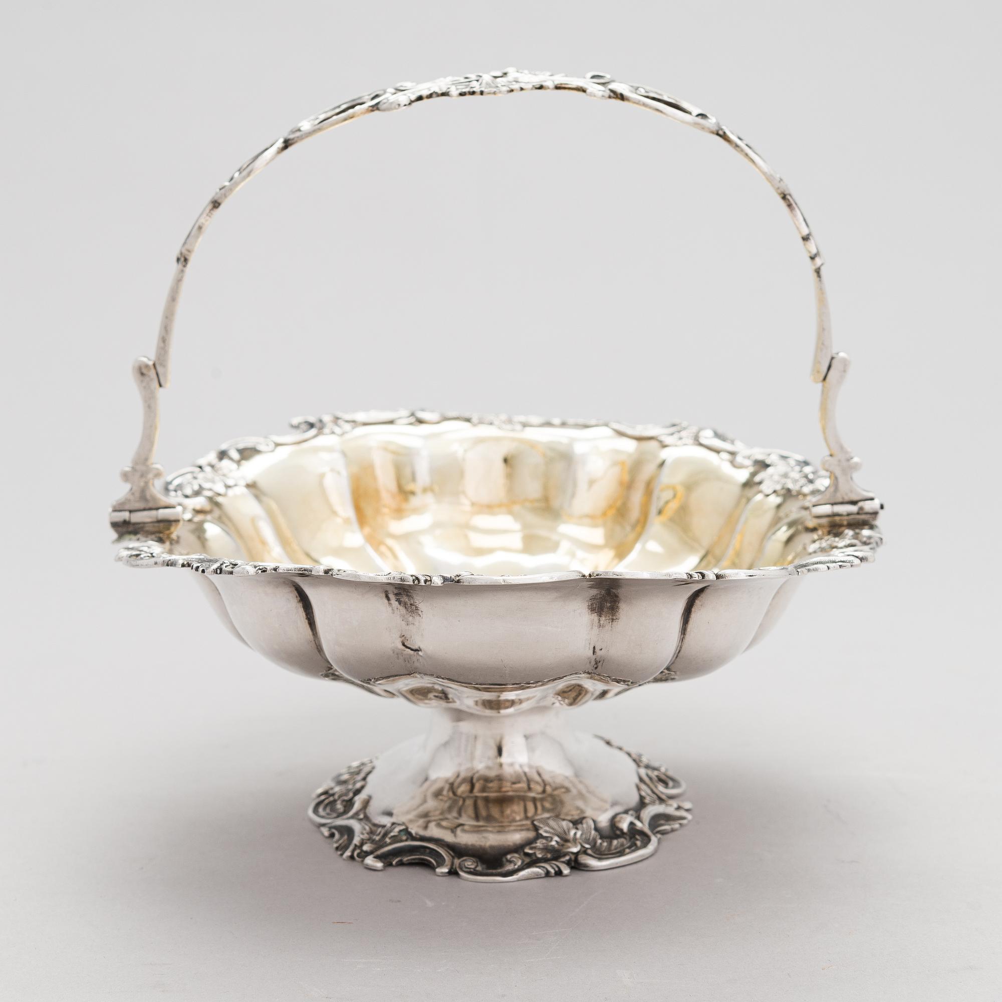 Ivan Gubkin, Konfektkorg, silver, Moskva, Ryssland 1843.