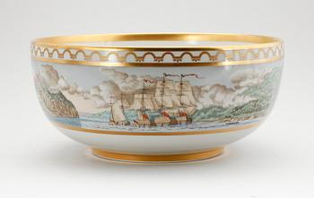 BÅLSKÅL, porslin, "The American Revolution", Sven Vestergaard,  Royal Copenhagen.