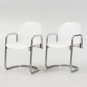 Afra & Tobia Scarpa, eight 'Dialogo' armchairs from B&B Italia.
