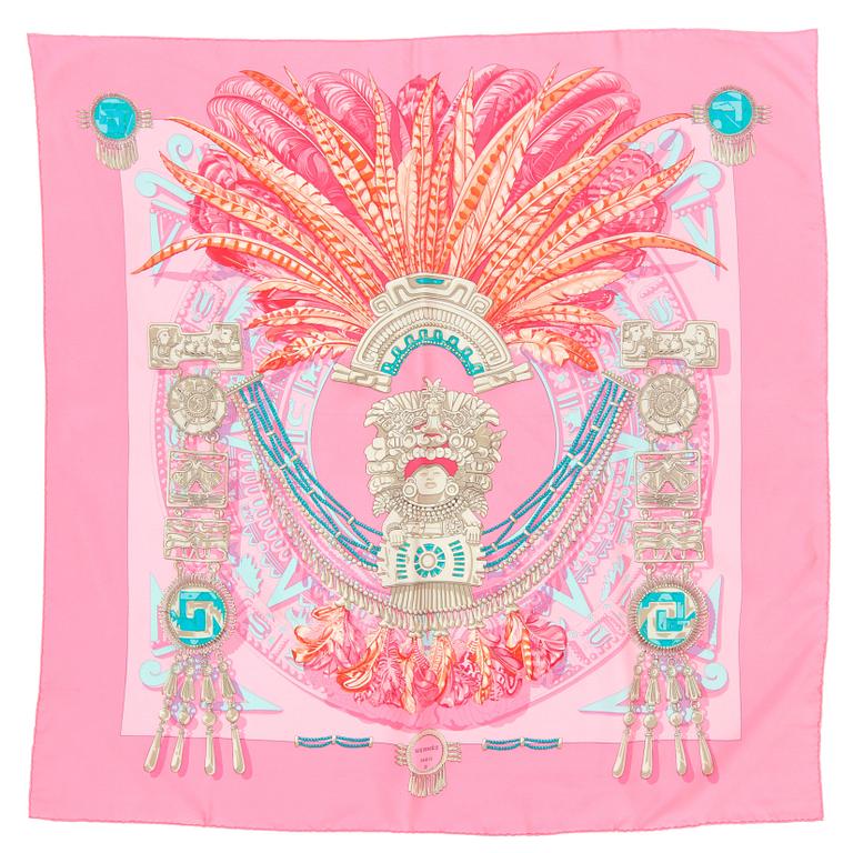 HERMÈS, a silk scarf, "Mexique".