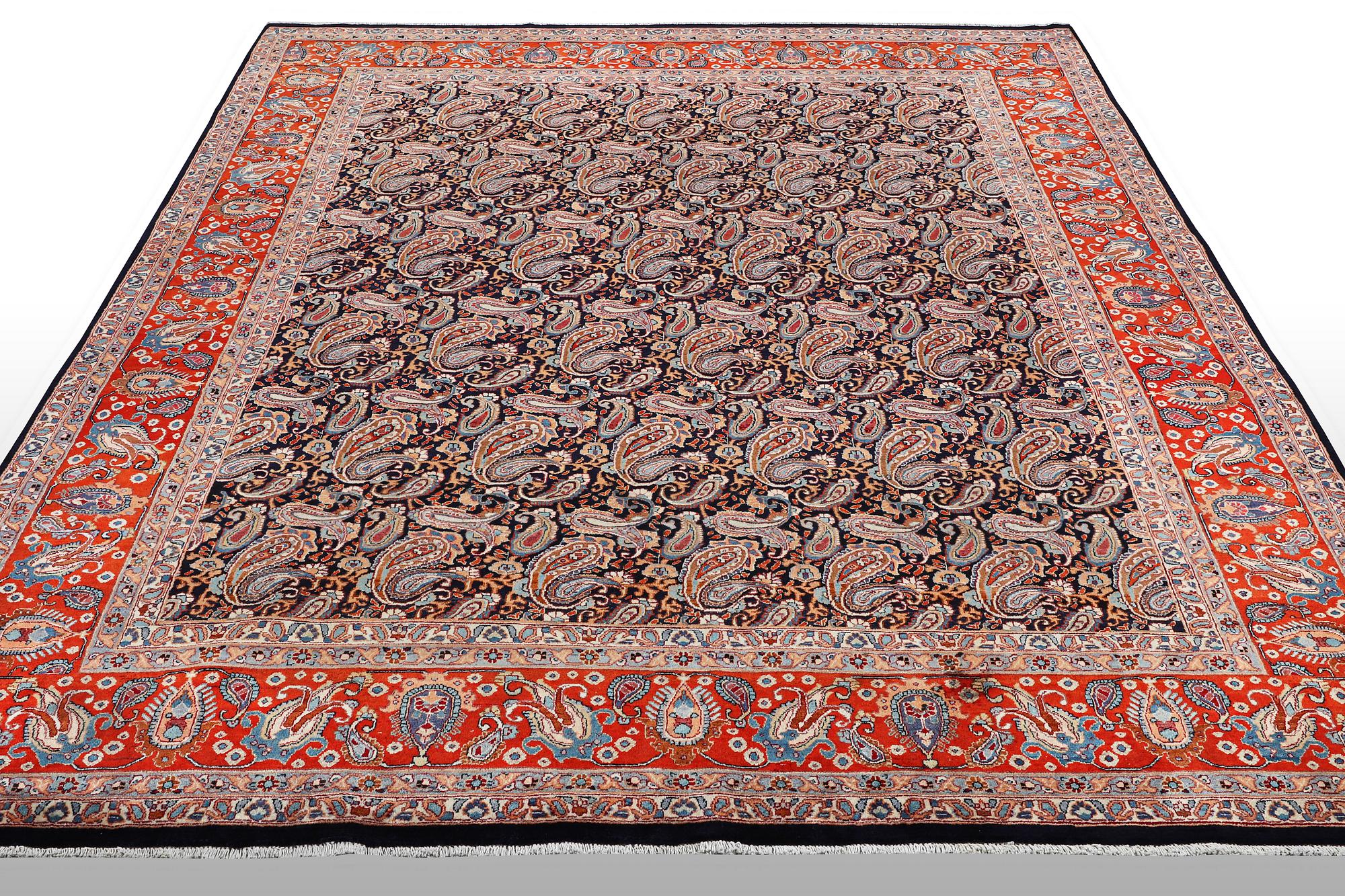 A carpet, Kashmar 393 x 299 cm.