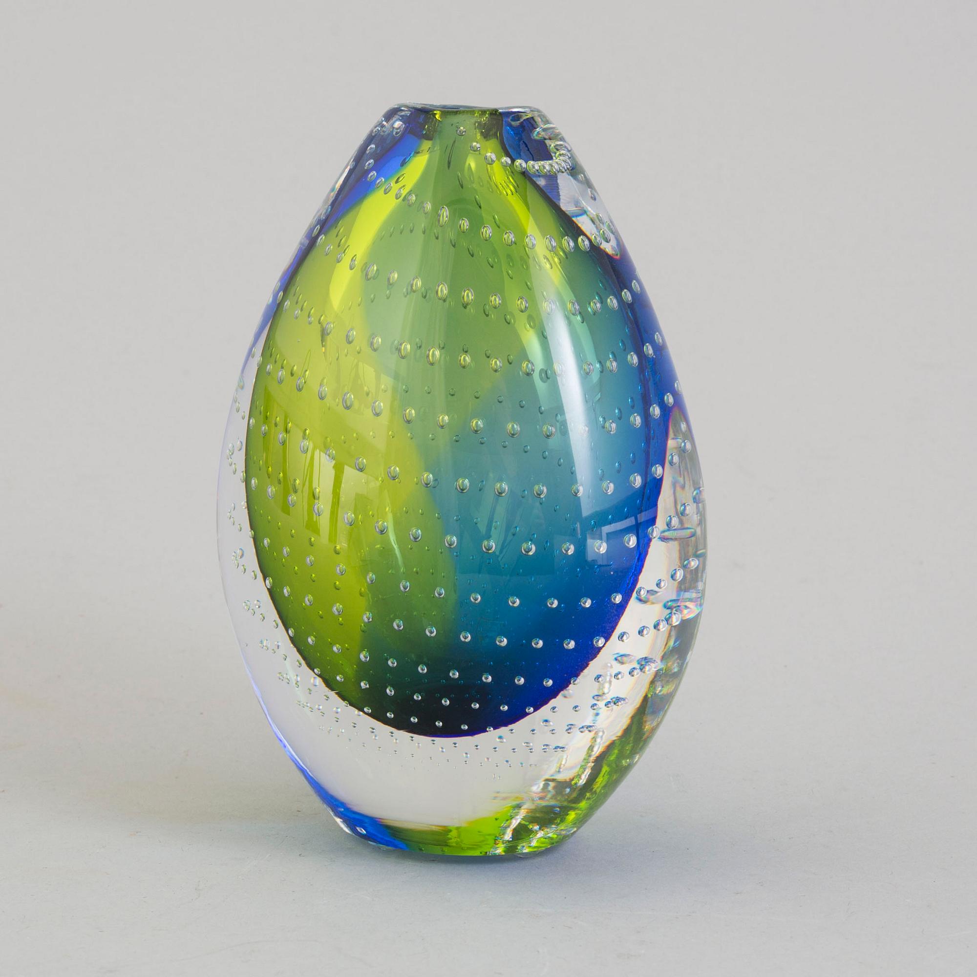 ERIKA LAGERBIELKE, vas, glas, Orrefors Expo, signerad, numrerad 5143-21, 1999.