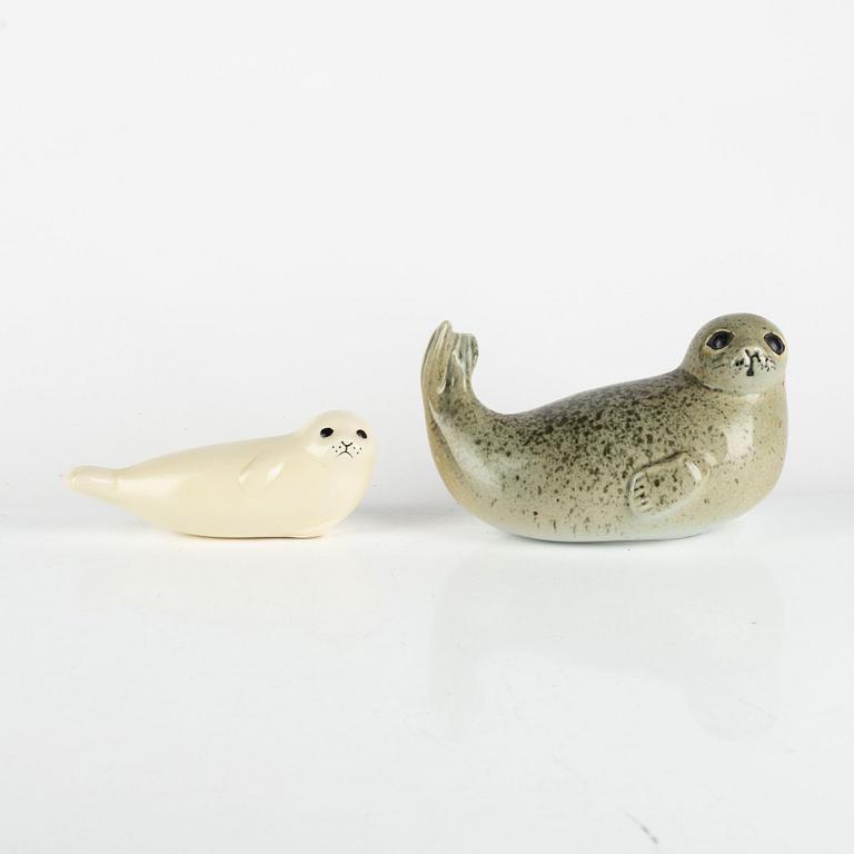 Lisa Larson, a figurine for Nordiska Kompaniet in cooperation with WWF, Gustavsberg and a figurine, Gustavsberg.