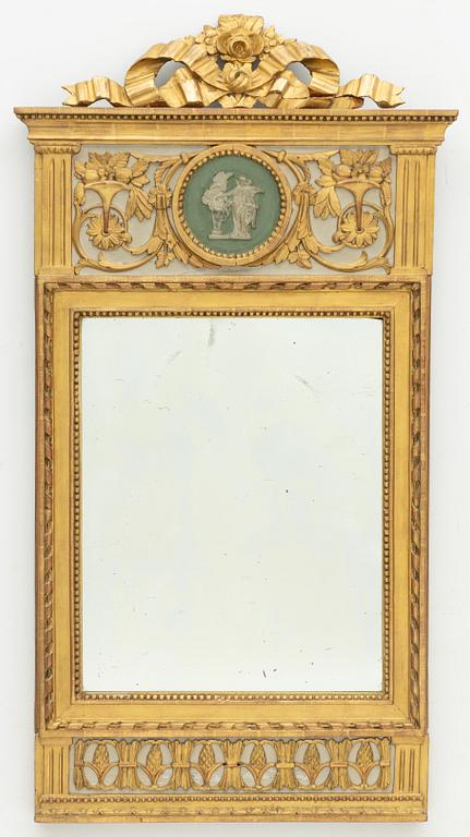 Mirror, late Gustavian, circa 1800.