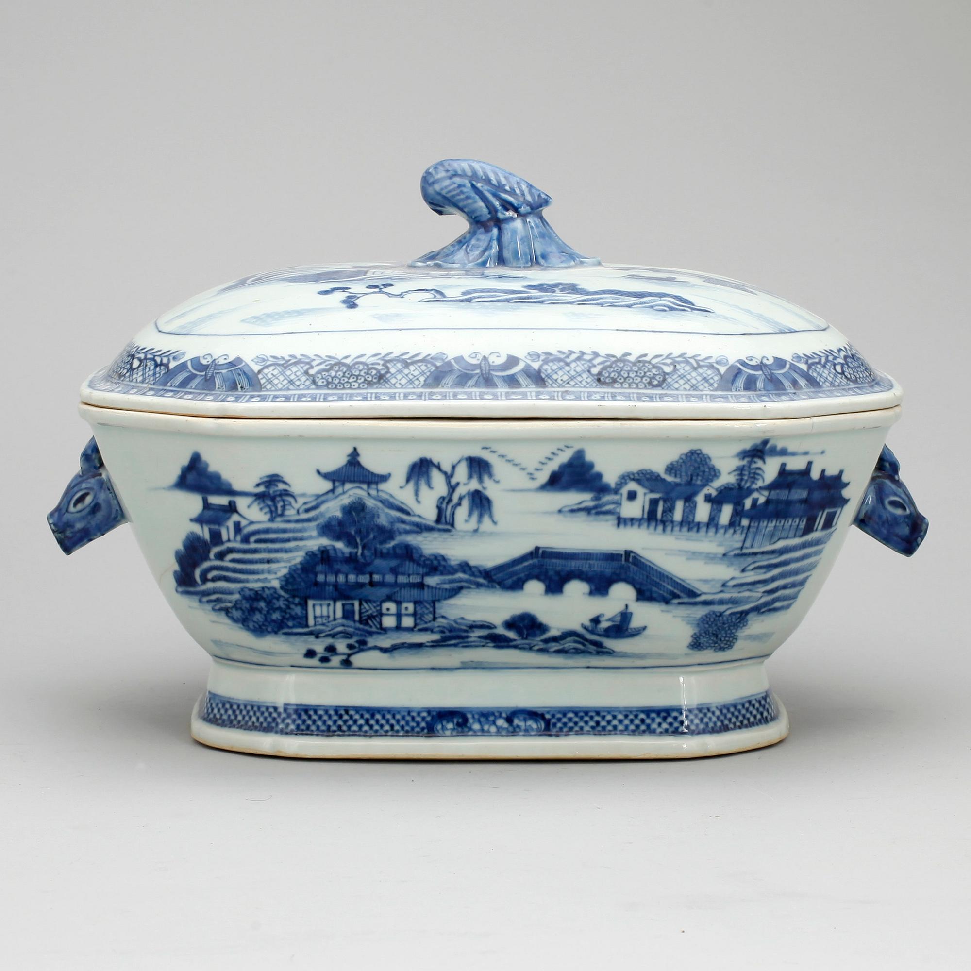 TERRIN, porslin, Kina, Qing dynastin, Qinalong, 1700-tal.