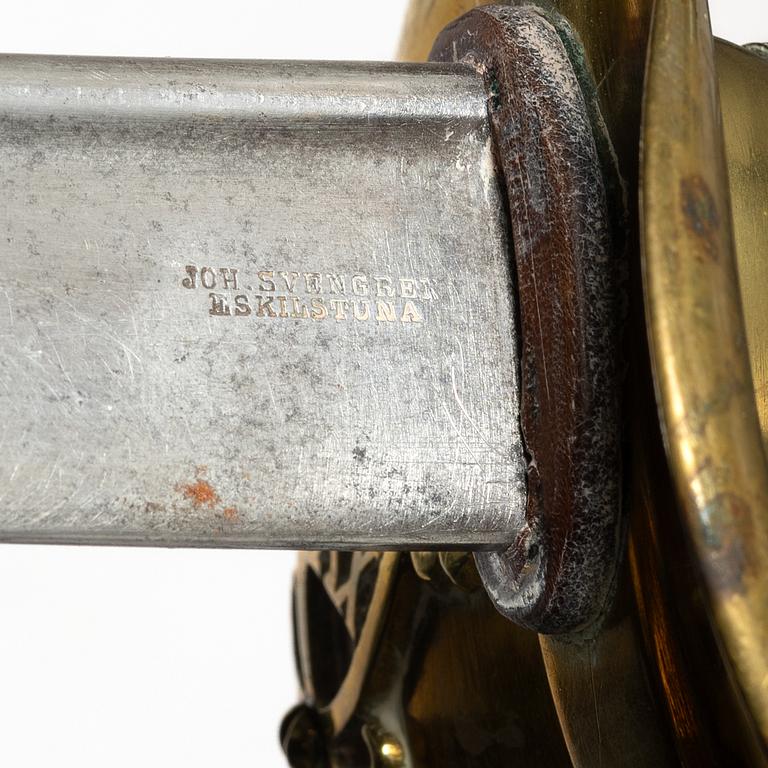 A Swedish officer's sabre, with scabbard, second half of the 20th century.